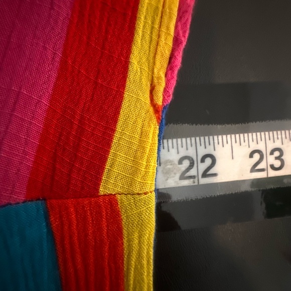 Show Me Your Mumu Size Medium Get Twisted Maxi - Rainbow Stripe Boho Resort - Picture 8 of 11